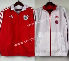 (S-3XL) 2024-25 Bayern München White&Red Double-Sided Wear Thailand Trench Coats-0255