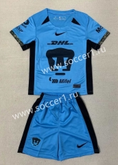 2023-2024 Pumas UNAM 2nd Away Blue Soccer Uniform-AY
