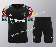 2024-2025 Manchester United Black Thailand Soccer Uniform-418
