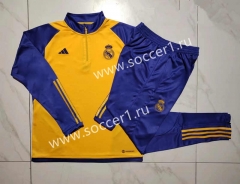 2023-2024 Real Madrid Yellow Thailand Soccer Tracksuit-815