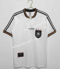 Retro Version 1996 Germany Home White Thailand Soccer Jersey AAA-C1046