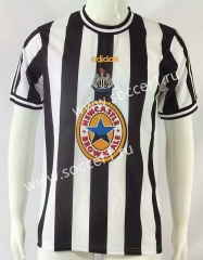 Retro Version 97-99 Newcastle United Home Black&White Thailand Soccer Jersey AAA-503