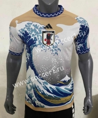 2024-2025 Japan Wave Version White&Blue Thailand Soccer Jersey AAA-416