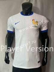 Player Version 2024-2025 France Away White Thailand Soccer Jersey AAA-4691