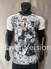 Player Version 2024-2025 Comic Pack Special Version Japan Black&White Thailand Soccer Jersey AAA-4691