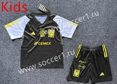 2024-2025 Tigres UANL Black Kids/Youth Soccer Uniform-6032