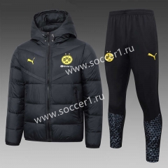 2023-2024 Borussia Dortmund Black Cotton Suit With Hat-815