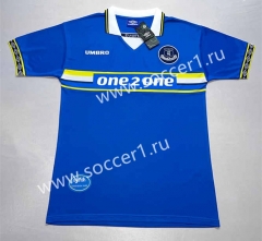 Retro Version 97-99 Everton Home Blue Thailand Soccer Jersey AAA-709
