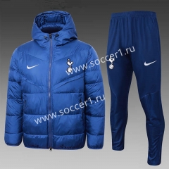 2023-2024 Tottenham Hotspur Bright Blue Cotton Suit With Hat-815