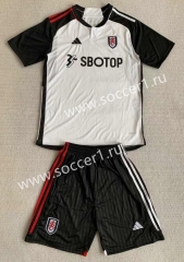 2023-2024 Fulham Home White&Black Soccer Uniform-AY