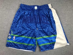 2024 Milwaukee Bucks City Edition Blue NBA Shorts -1380