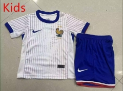 2024-2025 France Away White Kids/Youth Soccer Uniform-7119