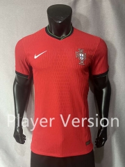 Player Version 2024-2025 Portugal Home Red Thailand Soccer Jersey AAA-4691
