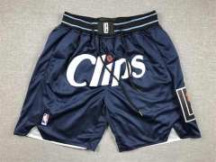 2024 Los Angeles Clippers City Edition Blue NBA Shorts -1380