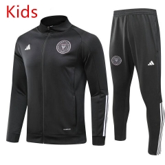 2023-2024 Inter Miami CF Black Kids/Youth Soccer Jacket Uniform-GDP