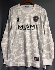 2024-2025 Inter Miami CF Gray&White LS Thailand Soccer Jersey AAA-9171