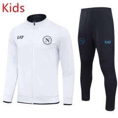 2024-2025 Napoli White Kids/Youth Soccer Jacket Uniform-GDP
