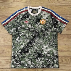 2024-25 Stone Roses Manchester United Green Thailand Soccer Jersey AAA-4093