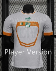 Player Version 2024-2025 3 Stars Ivory Coast White Thailand Soccer Jersey AAA-888