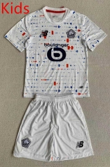 2024-25 Lille Away White Kid/Youth Soccer Uniform-AY