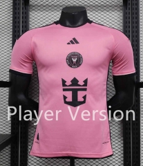 Player Version 2024-25 Inter Miami CF Home Pink Thailand Soccer Jersey AAA-888