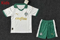 2024-2025 Palmeiras Away White Kids/Youth Soccer Uniform-GB