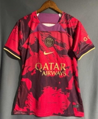 2024-2025 Paris SG Red Thailand Training Soccer Jersey AAA-2390
