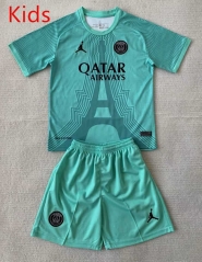 2024-2025 Concept Version Paris Blue&Green Kid/Youth Soccer Uniform-GB