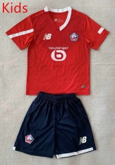 2024-25 Lille Home Red Kid/Youth Soccer Uniform-AY