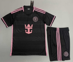 (Without Brand Logo) 2024-2025 Inter Miami CF Away Black Soccer Uniform-1506