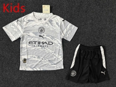 2024-2025 Dragon Special Version Manchester City White Kid/Youth Soccer Uniform-GB