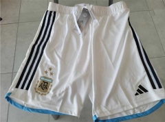 2023-2024 Argentina White Thailand Soccer Shorts