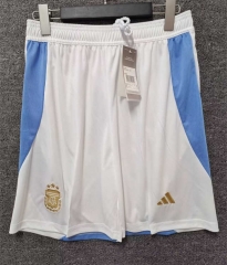 2024-2025 Argentina Home White Thailand Soccer Shorts