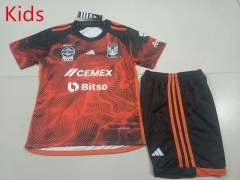 2023-2024 Tigres UANL 2nd Away Red Kids/Youth Soccer Uniform-507