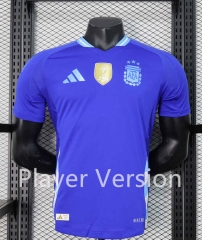 With Patch Player Version 2024-2025 Argentina Away Blue Thailand Soccer Jersey AAA-888