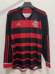 2024-2025 Flamengo Home Red&Black LS Thailand Soccer Jersey AAA-422