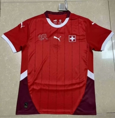 (S-4XL) 2024-2025 Switzerland Home Red Thailand Soccer Jersey AAA-818