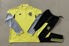 2024-2025 Flamengo Yellow Thailand Soccer Tracksuit-815