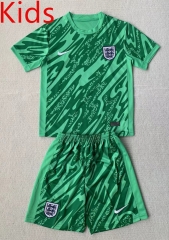 2024-25 England Goalkeeper Green Kids/Youth Soccer Uniform-AY