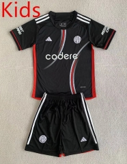 2024-25 CA River Plate 2nd Black Kids/Youth Soccer Uniform-AY