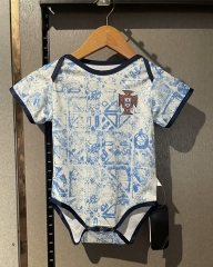 2024-2025 Portugal Blue&White Baby Soccer Uniform-7411