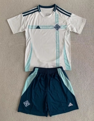 2024-25 Northern Ireland  Away White Soccer Uniform-AY