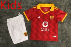 2024-2025 Roma Home Red Kid/Youth Soccer Uniform-0499