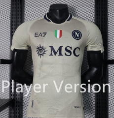 Without Patch Player Version 2024-2025 Special Version Napoli Light Yellow Thailand Soccer Jersey AAA-888