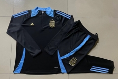 2024-2025 Argentina Black Thailand Soccer Tracksuit -815
