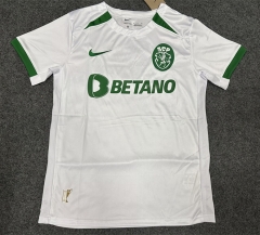 (S-4XL) 2024-2025 Sporting Clube de Portugal Away White Thailand Soccer Jersey AAA-6032