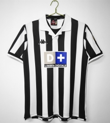 Retro Version 98-99 Juventus FC Home Black&white Thailand Soccer Jersey AAA-C1046