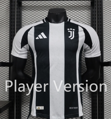 Player Version 2024-2025 Juventus Home Black&White Thailand Soccer Jersey AAA-888