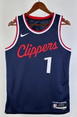 2025 Los Angeles Clippers Navy blue #1 NBA Jersey-311