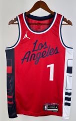 2025 Flying Limit Los Angeles Clippers Red #1 NBA Jersey-311